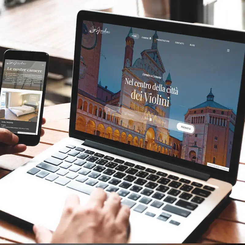 Sito web Giardini Rooms Cremona